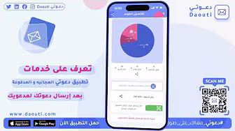 تعرف عل خدمات تطبيق دعوتي المجانيه والمدفوعة بعد إرسال دعوتك لمدعويك